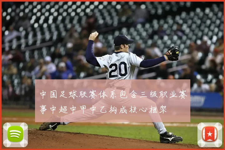 中国足球联赛体系包含三级职业赛事中超中甲中乙构成核心框架